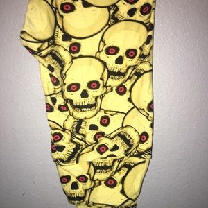 Lularoe os one size skull Halloween leggings